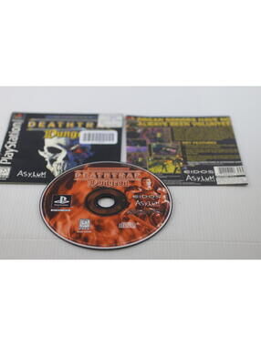 Deathtrap Dungeon PlayStation Game Disc with Case and Manual